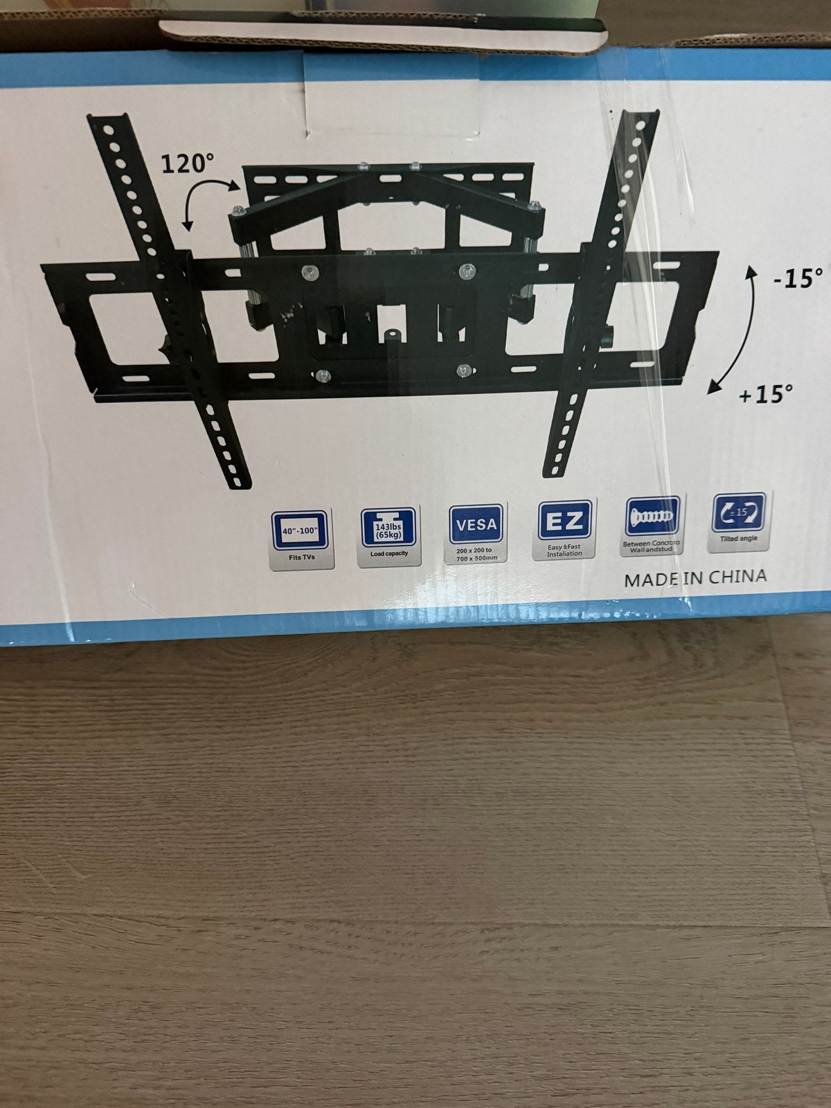 Nieuw!  TV Muurbeugel 40-100 inch, Audio, Tv en Foto, Televisie-accessoires, Ophalen, Nieuw