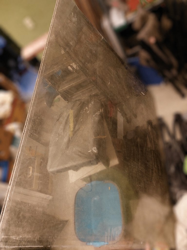 Zware kwaliteit plexiglas 150x156 cm, gebruikt maar goed, Doe-het-zelf en Verbouw, Ophalen, Gebruikt, Overige materialen, Minder dan 20 mm