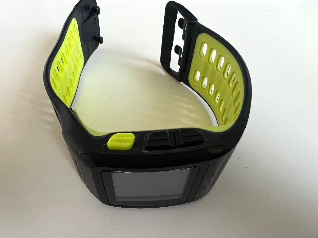 Nike + TomTom gps sport horloge, Gebruikt, Hoogte, Geel, Ophalen of Verzenden