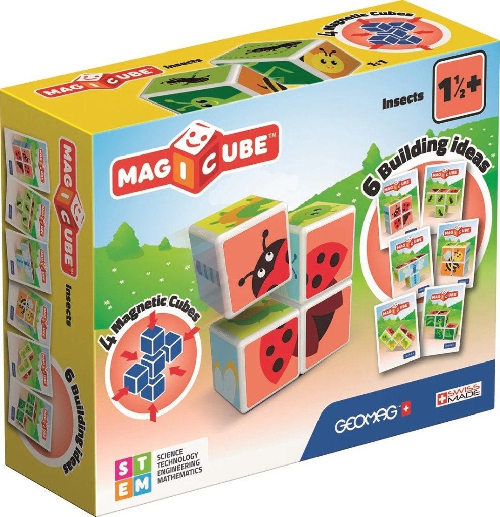 Geomag Magicube Insecten met kaarten - nieuw, Kinderen en Baby's, ., Geomag, Nieuw, Ophalen of Verzenden