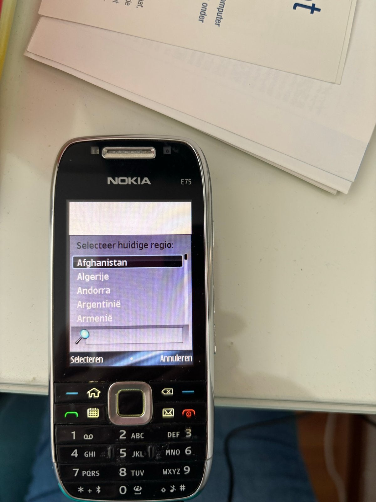 Nokia E75 met nieuwe batterij en oplader, Ophalen, Schuifmodel, Fysiek toetsenbord, 3 tot 6 megapixel