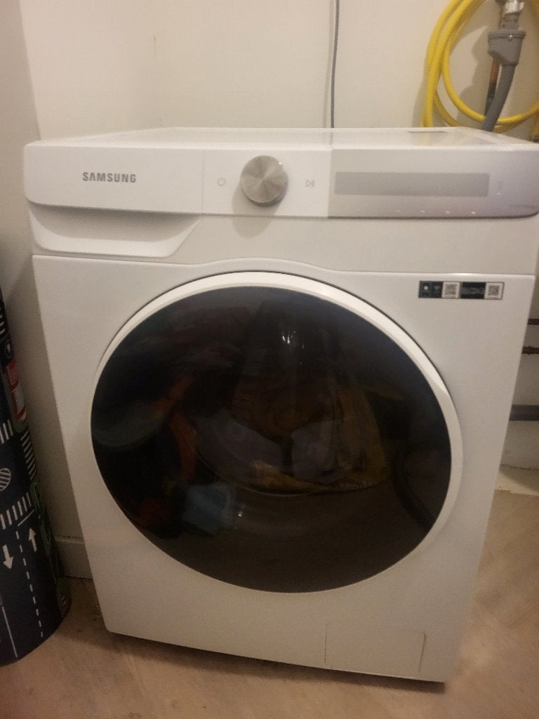 SAMSUNG QuickDrive 7000-serie WW90T734AWH Wasmachine, Witgoed en Apparatuur, Ophalen, 1200 tot 1600 toeren, 8 tot 10 kg, Zo goed als nieuw