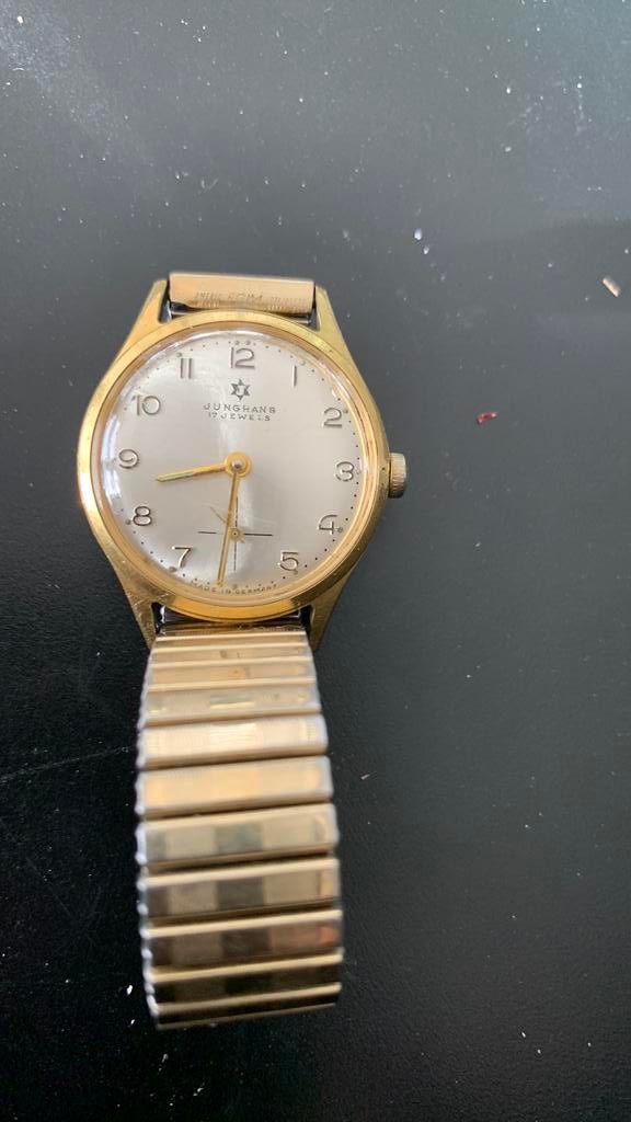 Junghans 17 jewels, Overige merken, Overige materialen, Met bandje, Verzenden