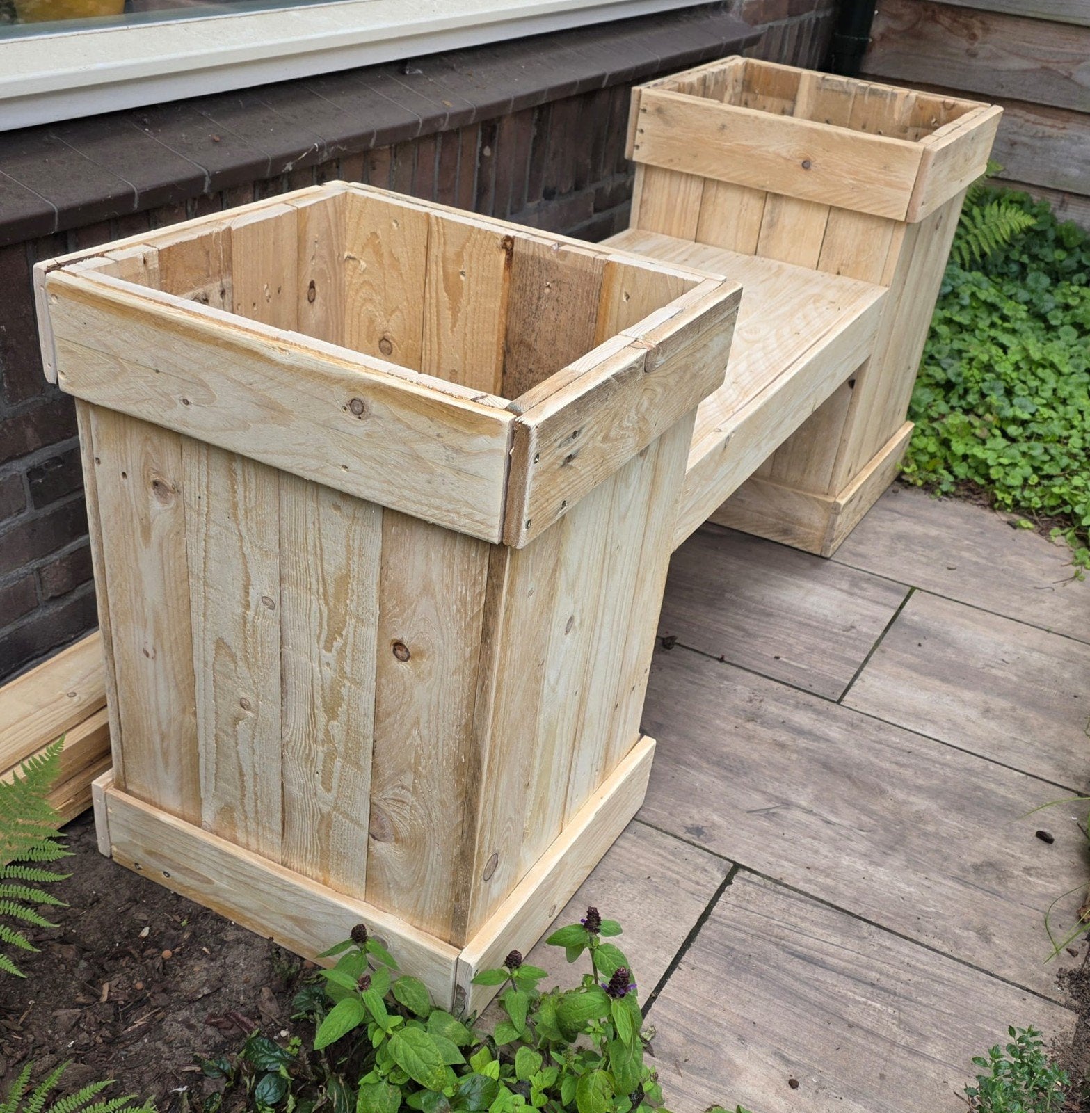 Plantenbak / tuinbank - nieuw, Nieuw, Ophalen of Verzenden, Rechthoekig, Tuin