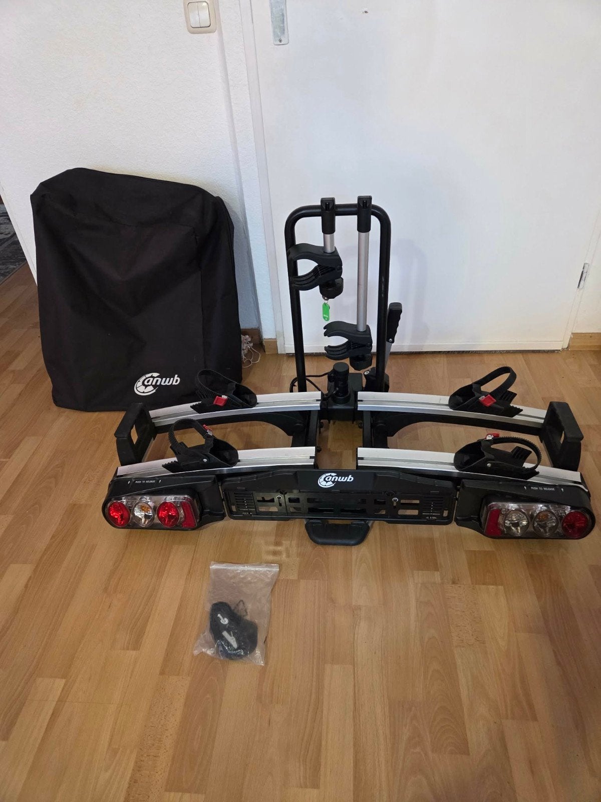 ANWB Touring Flex Plus 2 Fietsendrager+Opberhoes, Ophalen, Zo goed als nieuw, Trekhaakdrager