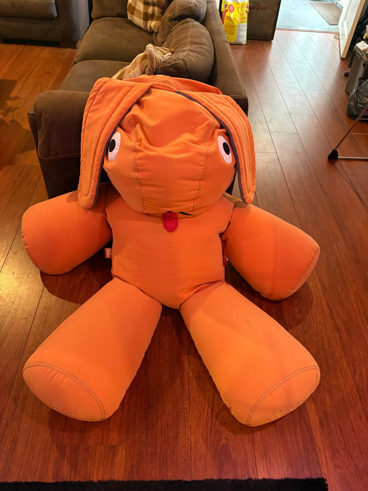 Fatboy  Zitzak: Knuffel konijn, Ophalen, Gebruikt, Textiel, Oranje