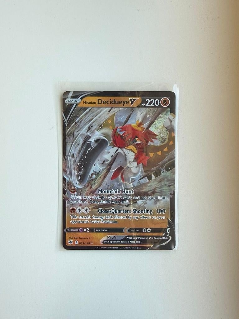 Hisuian Decidueye V - 083/189 - Astral Radiance Pokémon, Verzenden, Nieuw, Losse kaart, Foil