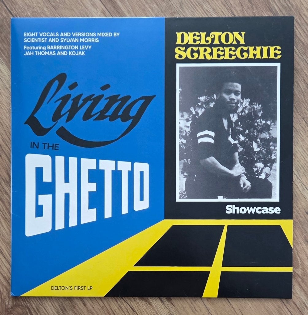 Reggae LP Delton Screechie-Living In The Ghetto, LP, Reissue, Ophalen of Verzenden, Zo goed als nieuw