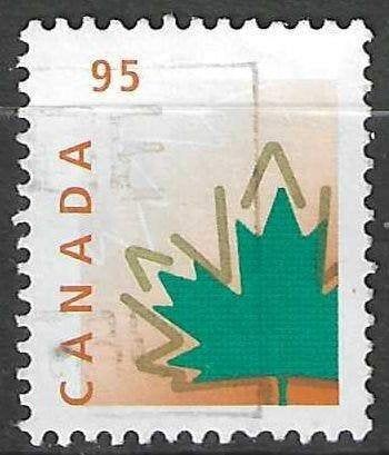Canada 1998 - Yvert 1629 - Esdoornblad - 95 c. (ST), Verzenden, Gestempeld, Noord-Amerika