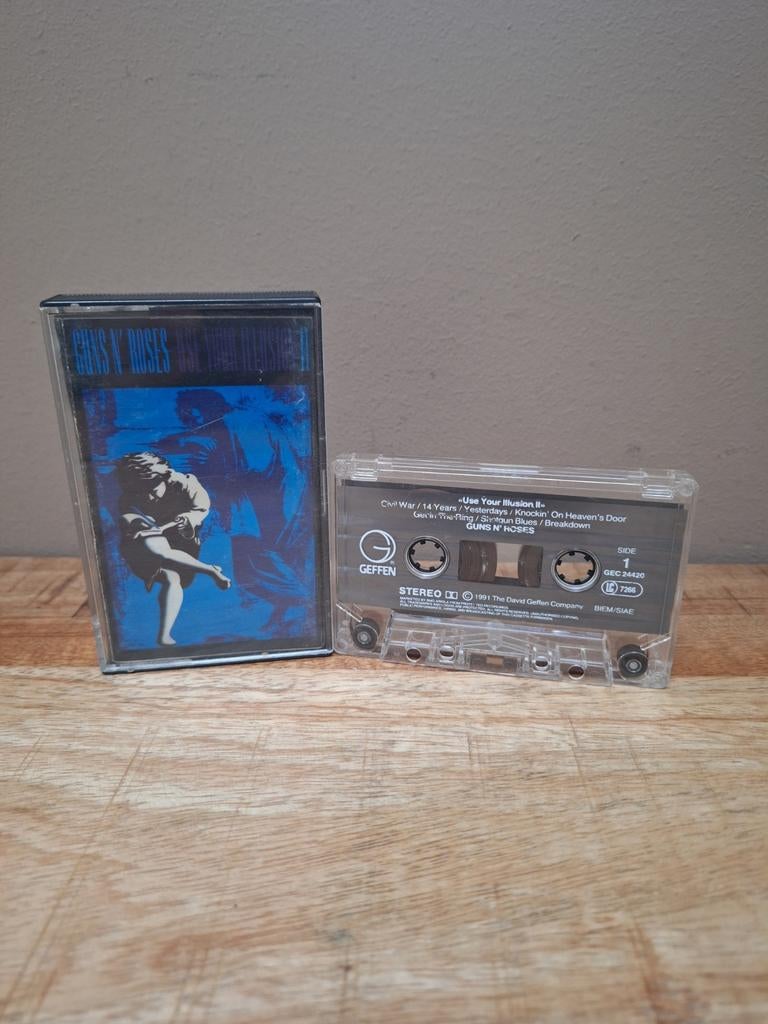 Guns N' Roses - Use Your Illusion II Cassette, Gebruikt, 1 bandje, Ophalen of Verzenden, Origineel