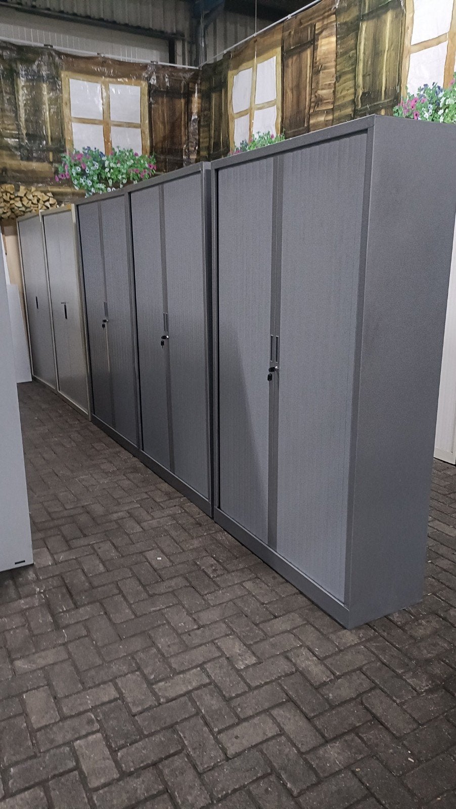 Metalen roldeurkasten, archiefkasten, Huis en Inrichting, Robbertechts metalen roldeurkasten , archiefkasten, Gebruikt, 100 tot 150 cm