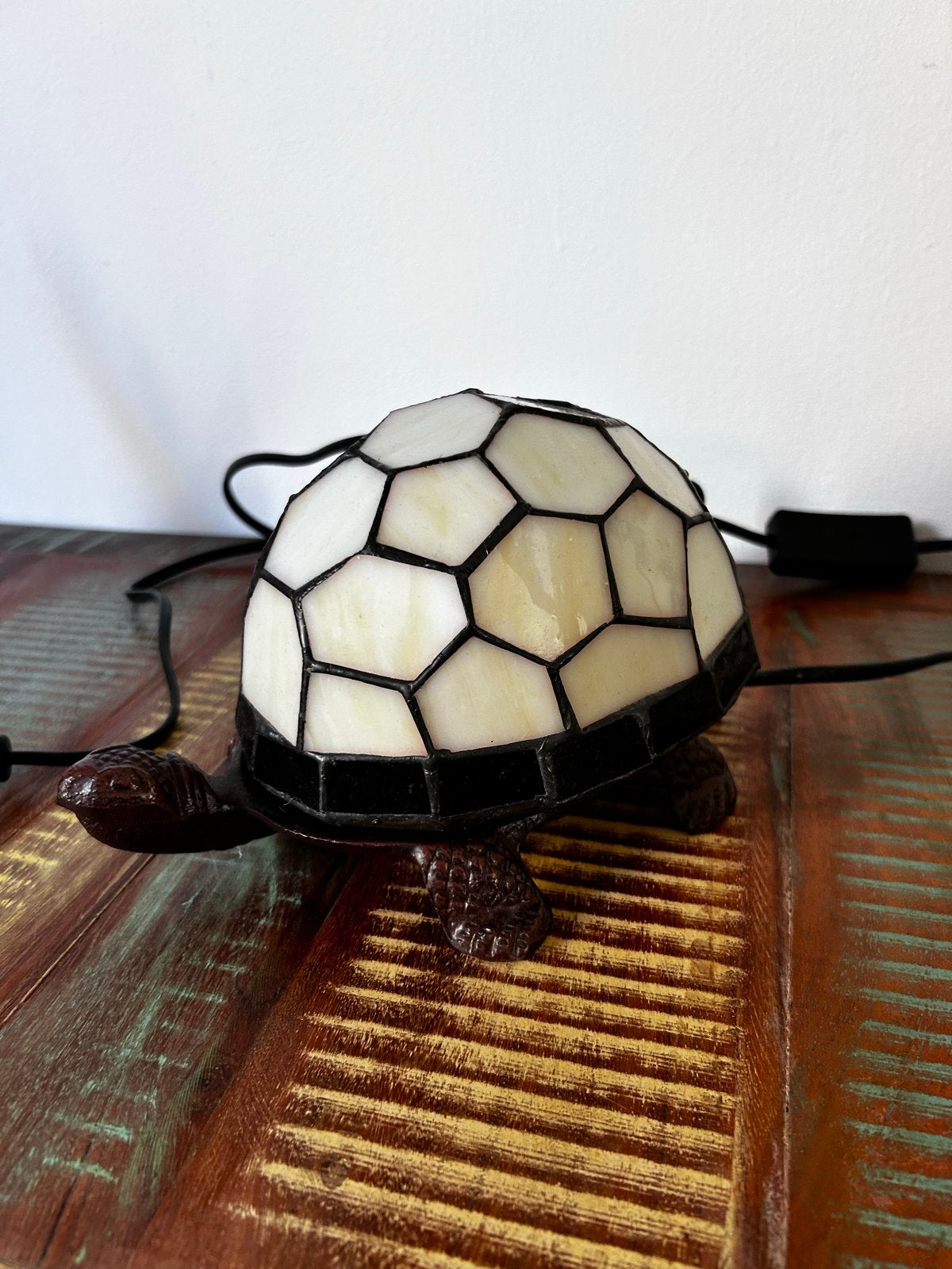 Tiffany Stijl Schildpad Lamp - Unieke Tafellamp, Antiek en Kunst, Ophalen of Verzenden