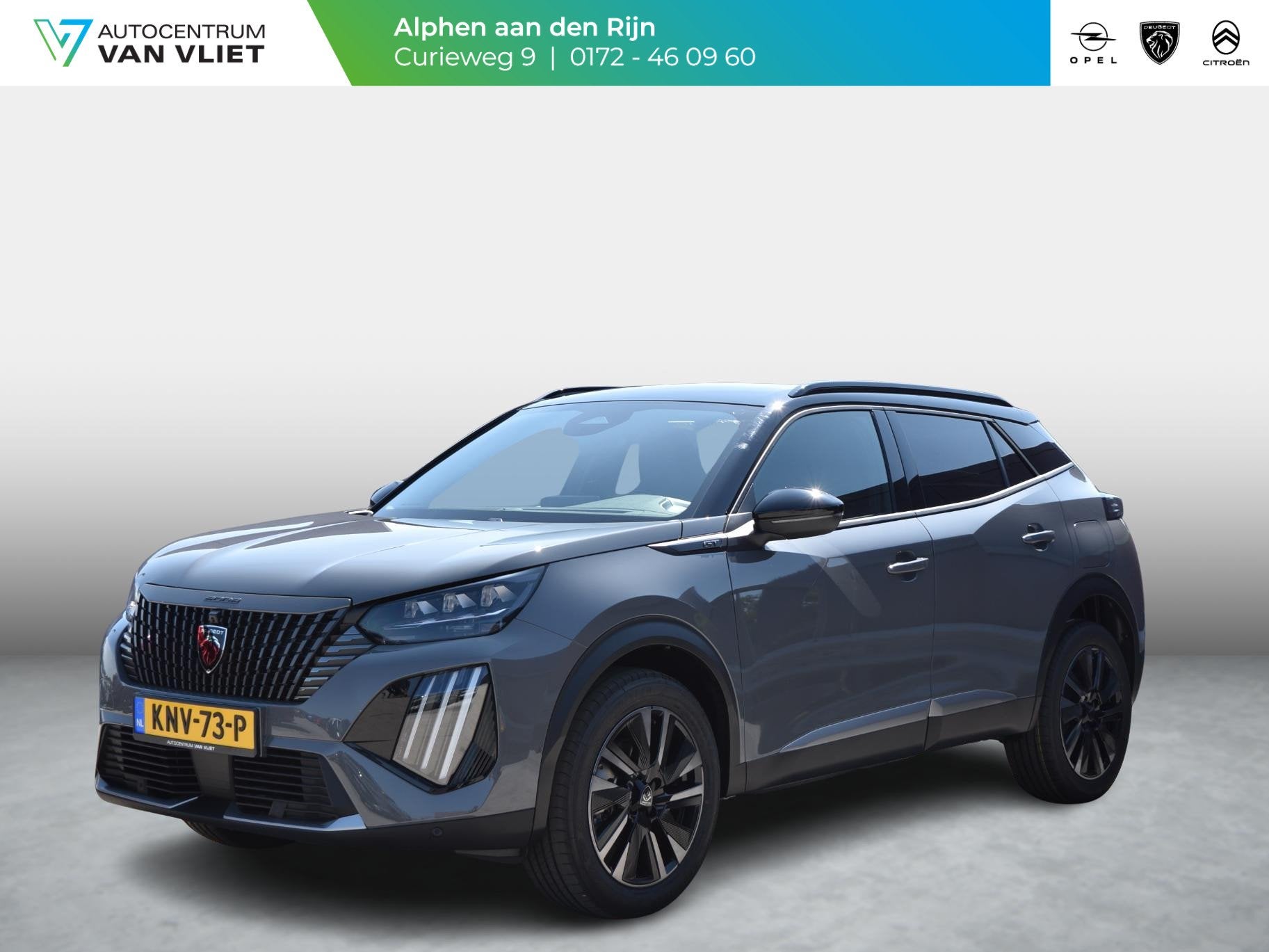 Peugeot 2008 1.2 Hybrid 145 GT adaptive cruise control l 18, Gebruikt, Euro 6, 1199 cc, Leder en Stof