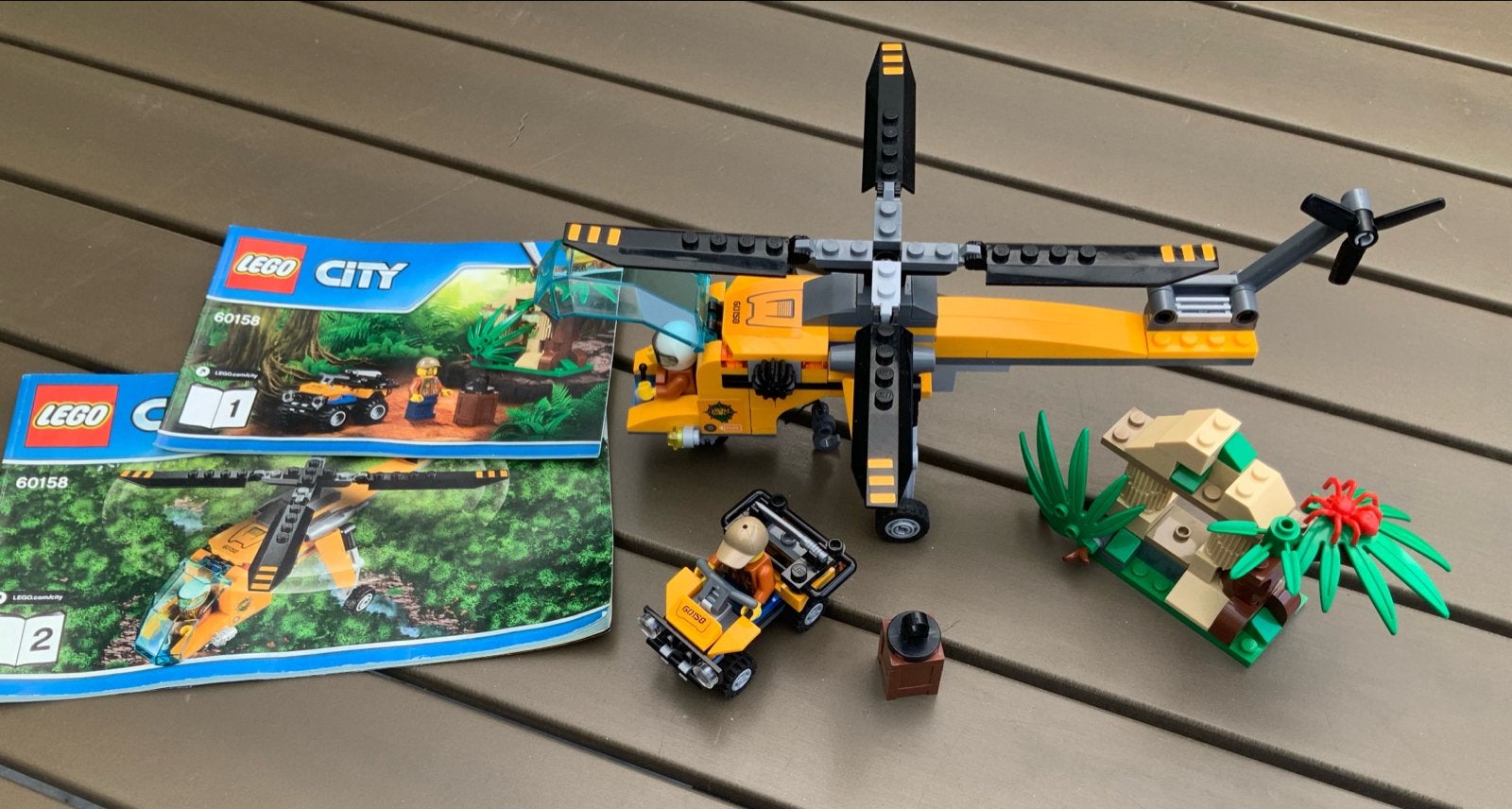 Lego City 60158 Jungle Helikopter met ATV, Ophalen of Verzenden, Zo goed als nieuw, Lego, City