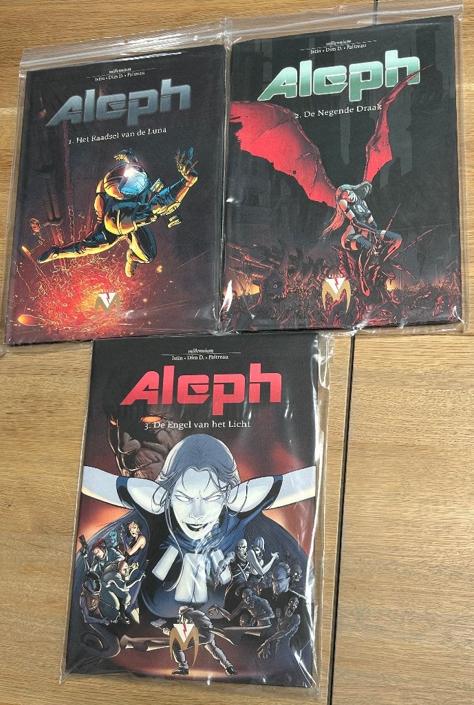 Aleph 1 t/m 3 hardcover (Talent coll Millennium), Complete serie of reeks, Ophalen of Verzenden, Zo goed als nieuw