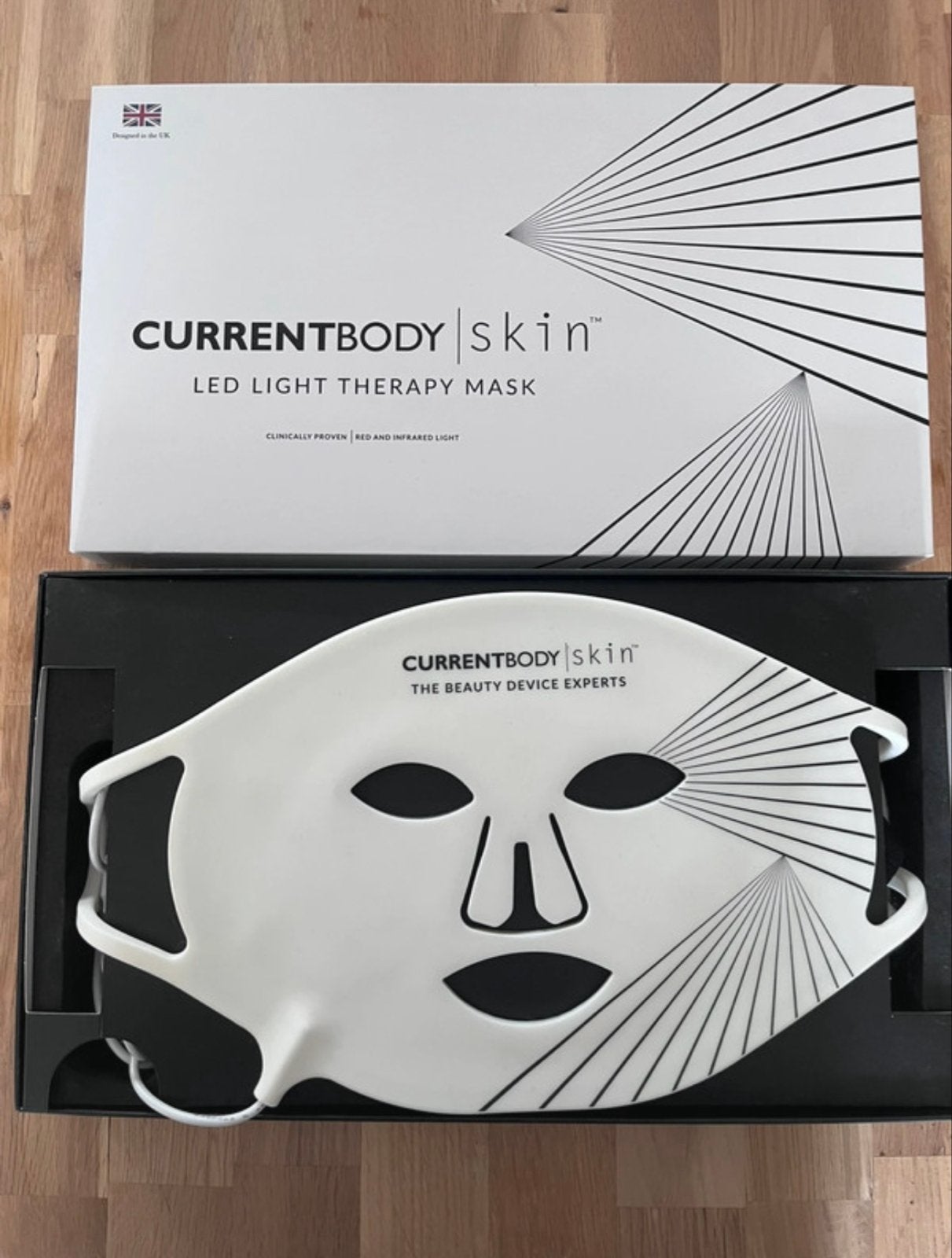 CurrentBody Skin LED Lichttherapie Masker - Zo goed als nieu, Ophalen of Verzenden, Zo goed als nieuw, Gehele gezicht, Verzorging