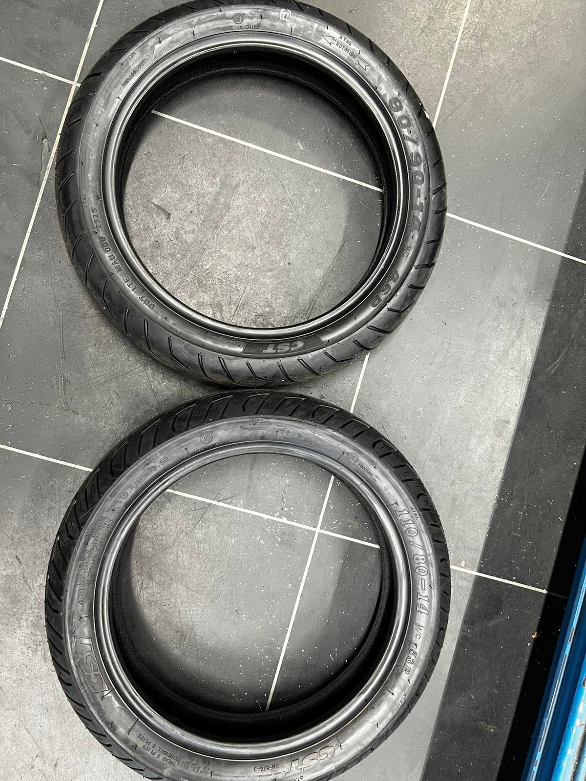 Nieuwe Banden cst, 90/90-14, 110/80-14, Overige merken, Cst, Overige typen, Cst