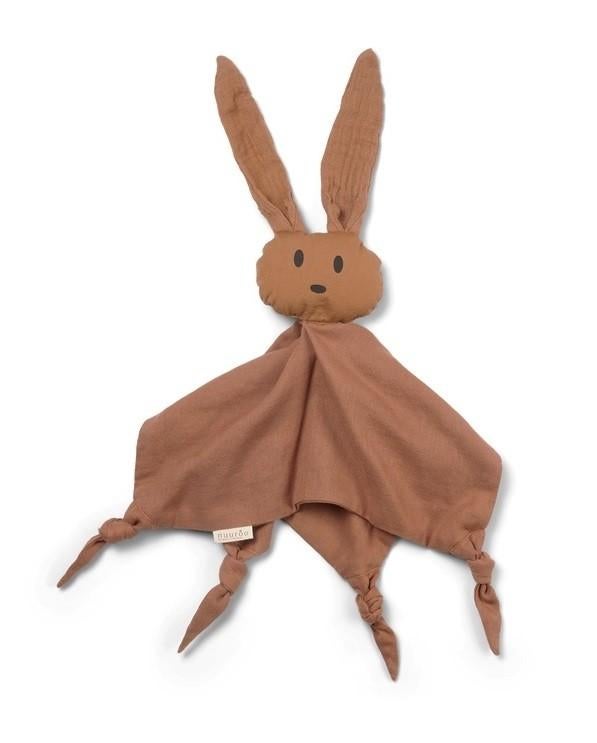 Knuffeldoekje Tutteldoekje Knuffel Konijn Caramel Nuuro, Ferrarivej 12, 1st floor, 7100 Vejle, Denemarken., Kraamcadeau, Nieuw