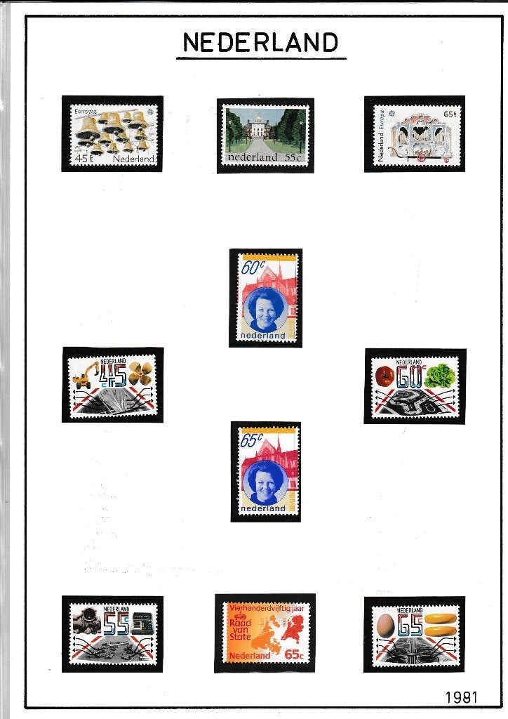 8 - jaargang 1981 postfris met vel compleet € 9,00, Ophalen of Verzenden, Postfris