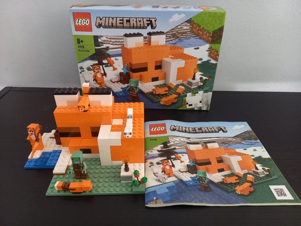 Lego  21178 minecraft vossenhut, Ophalen, Zo goed als nieuw, Compleet