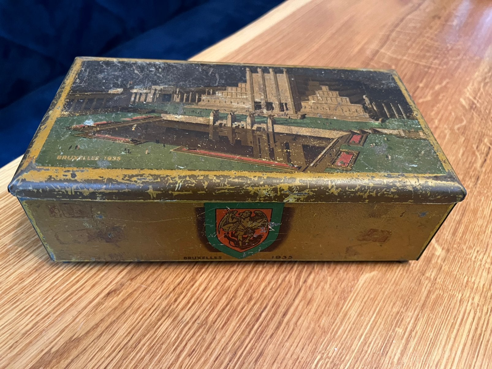 Antiek art deco Cote d'Or Blik - Brussel 1935, Ophalen of Verzenden, Gebruikt, Overige
