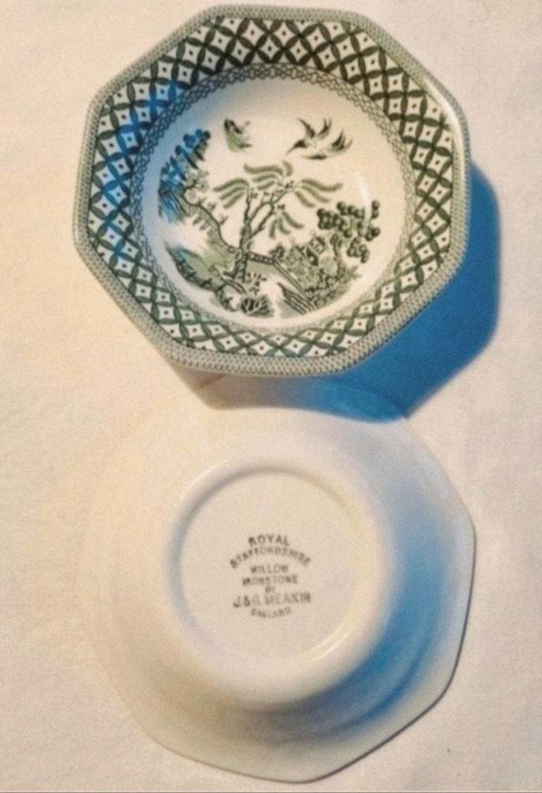 J&G Meakin England Willow schaaltjes groene pagode, Antiek en Kunst, Ophalen of Verzenden