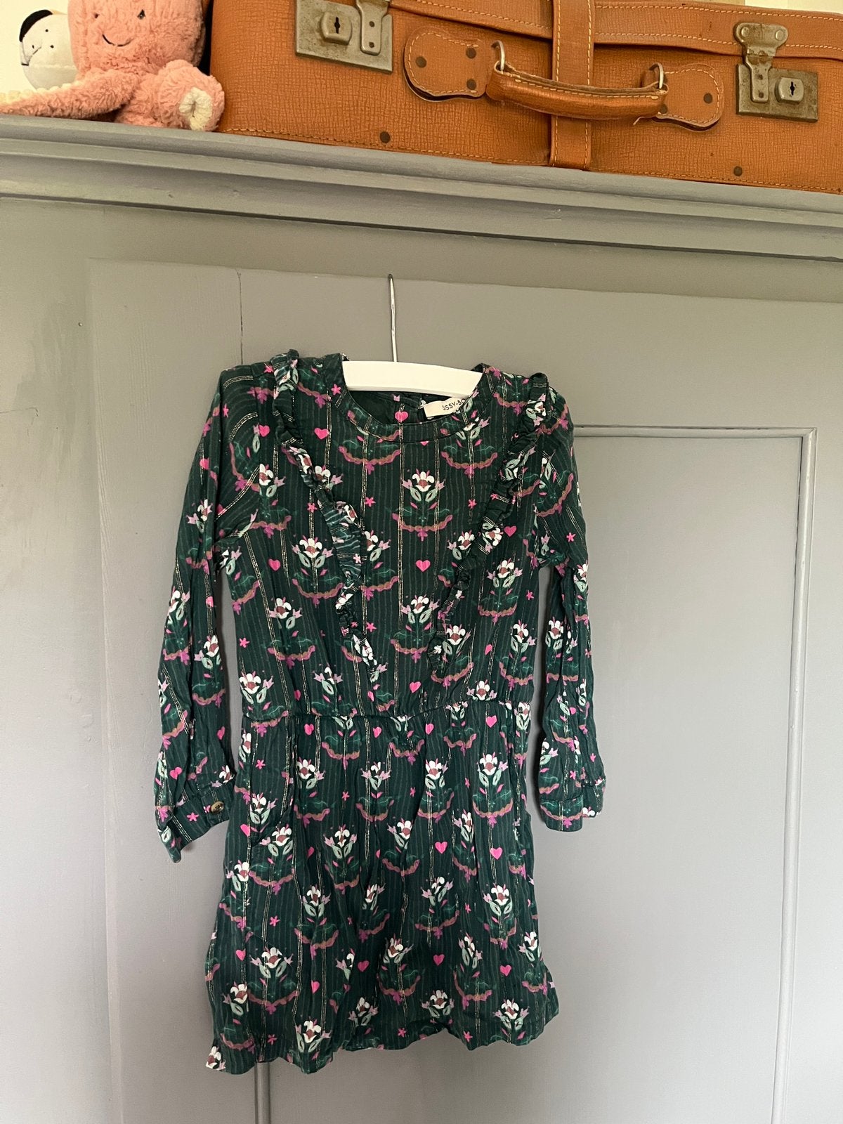 Sissy-Boy jurkje mt 98/ 104 groen met print, Ophalen of Verzenden, Zo goed als nieuw, Meisje, Jurk of Rok