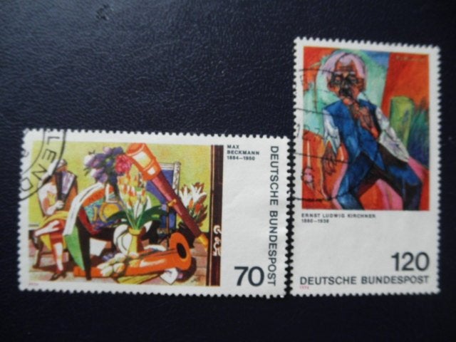 Postzegels Duitsland 1974 Impressionisme - cw. 3,00 (3)., Ophalen of Verzenden, BRD, Gestempeld