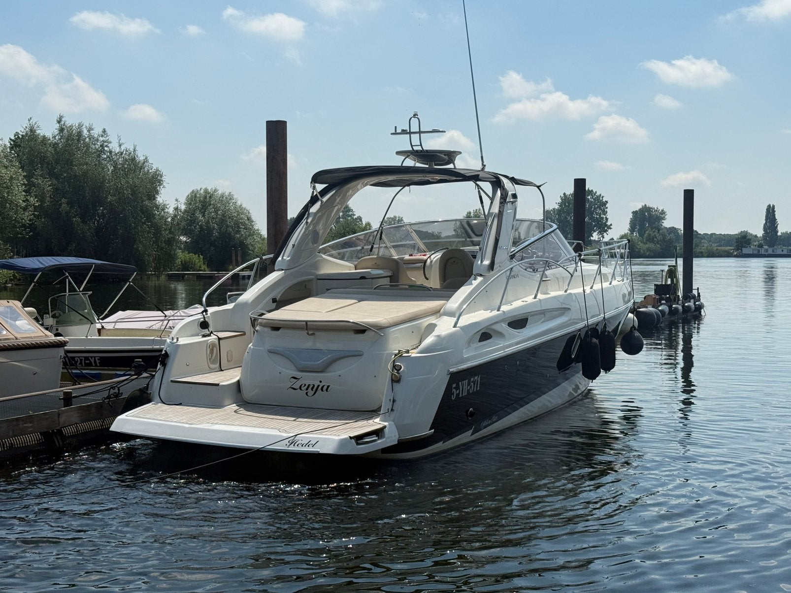 Cranchi endurance 41 / 2 x D6 350 / boegschroef/ generator, Overige merken, Binnenboordmotor, Diesel, 700 pk