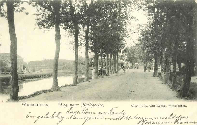 380-721-027 Winschoten Weg naar Heiligerlee, Verzenden, Voor 1920, Groningen