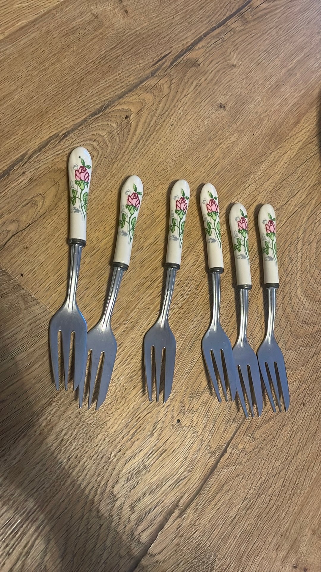 Gebaksvorkjes, Ophalen of Verzenden, Zo goed als nieuw, Rvs of Chroom