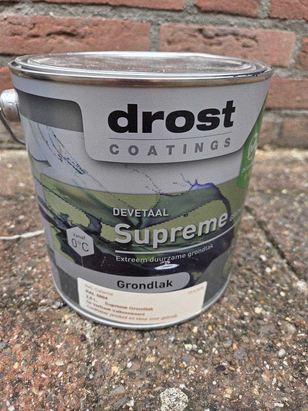 Drost Coatings Supreme Grondlak RAL 5004 - 2,5L, Doe-het-zelf en Verbouw, Verf, Beits en Lak, Blauw, Nieuw, Ophalen of Verzenden