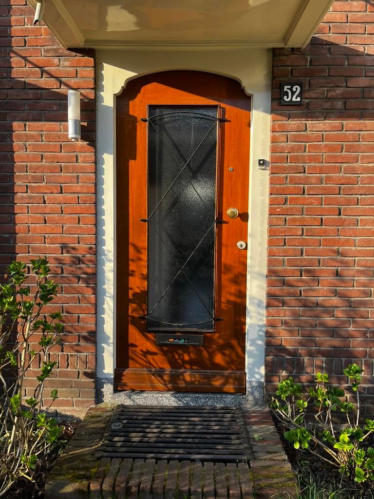 Voordeur jaren 30, Doe-het-zelf en Verbouw, Deuren en Horren, Ophalen, Zo goed als nieuw, Buitendeur, 200 tot 215 cm