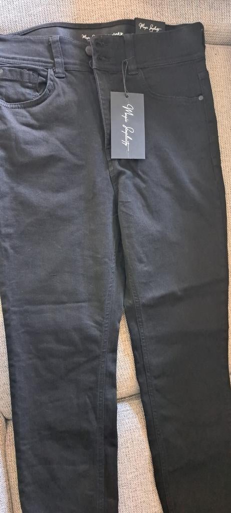 Zwarte denim broek, Zwart, Maat 42/44 (L), Nieuw, Ophalen of Verzenden