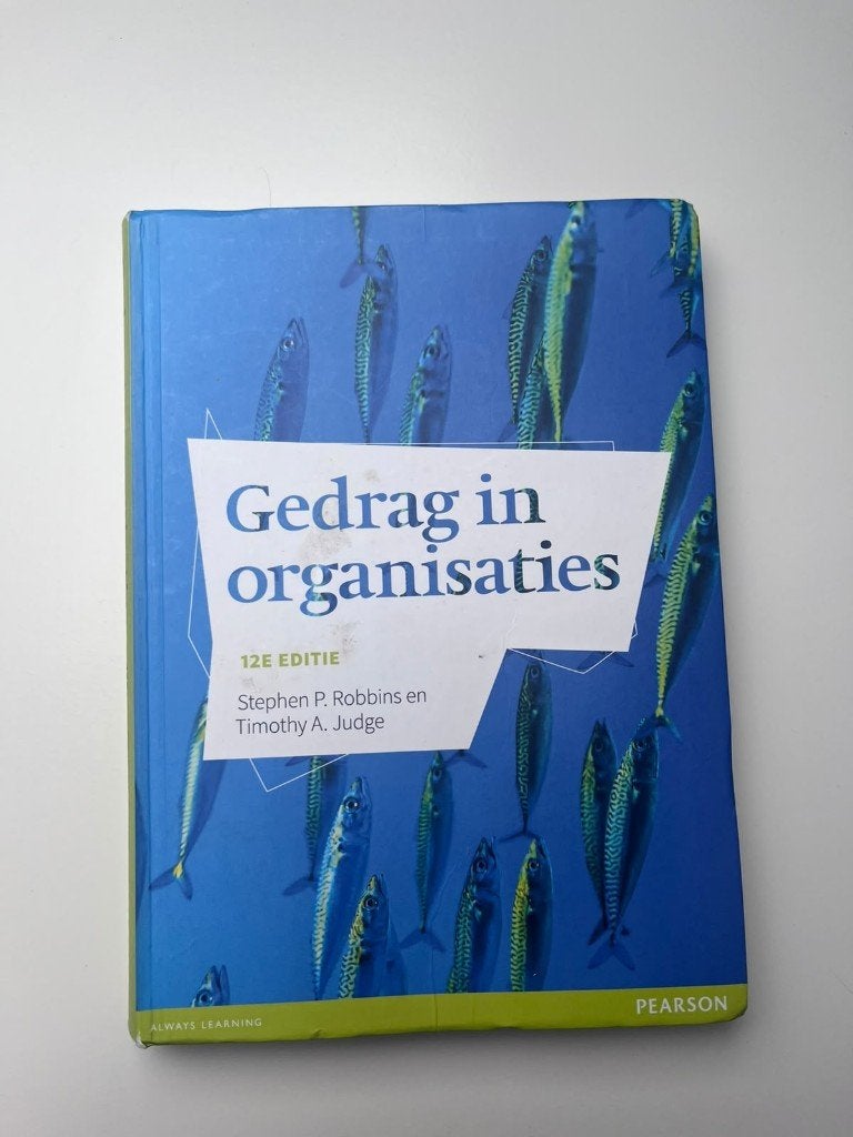 Gedrag in organisaties - 12e editie - Stephen P. Robbins, Stephen P. Robbins en Timothy A. Judge, Zo goed als nieuw, Gamma, HBO