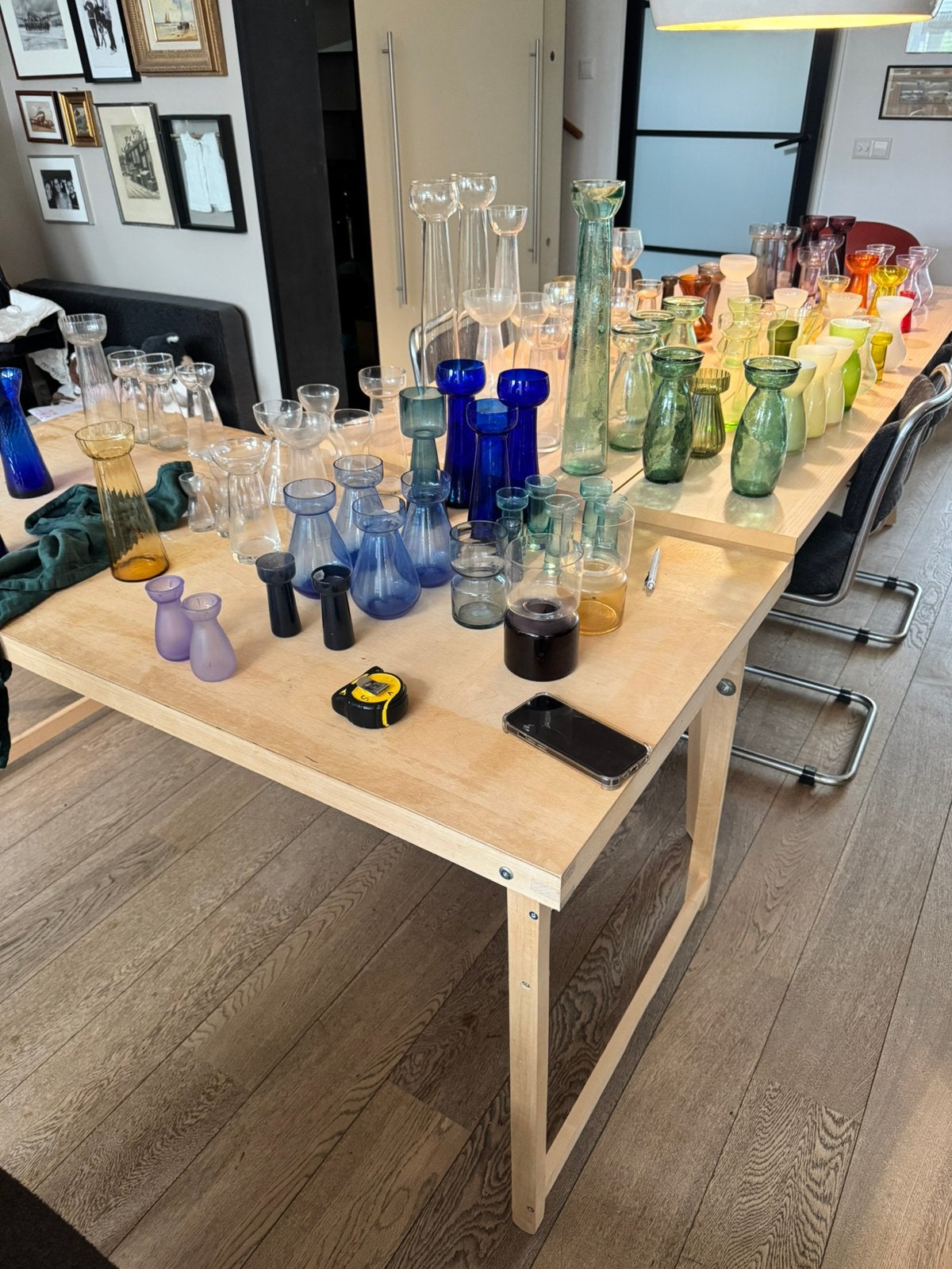 Bloembollen vazen, Ophalen of Verzenden, Gebruikt, Glas