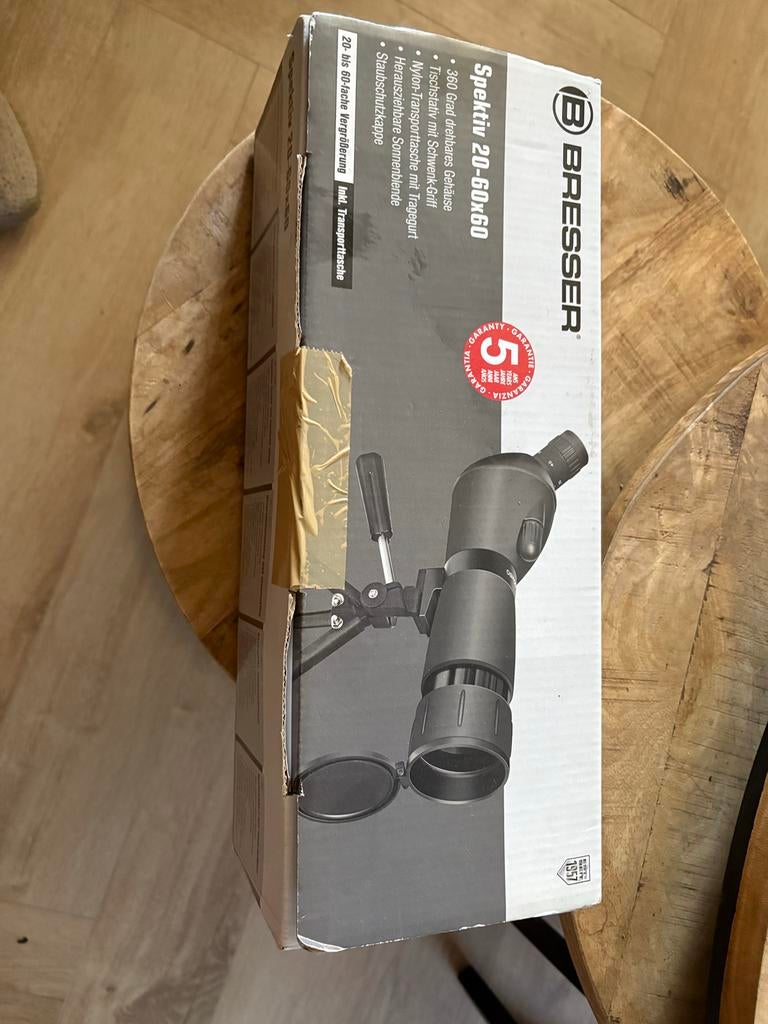 Bresser Spektiv 20-60x60 met Statief en Tas, Ophalen, Onderdelen of Toebehoren, Minder dan 80 mm, Nieuw