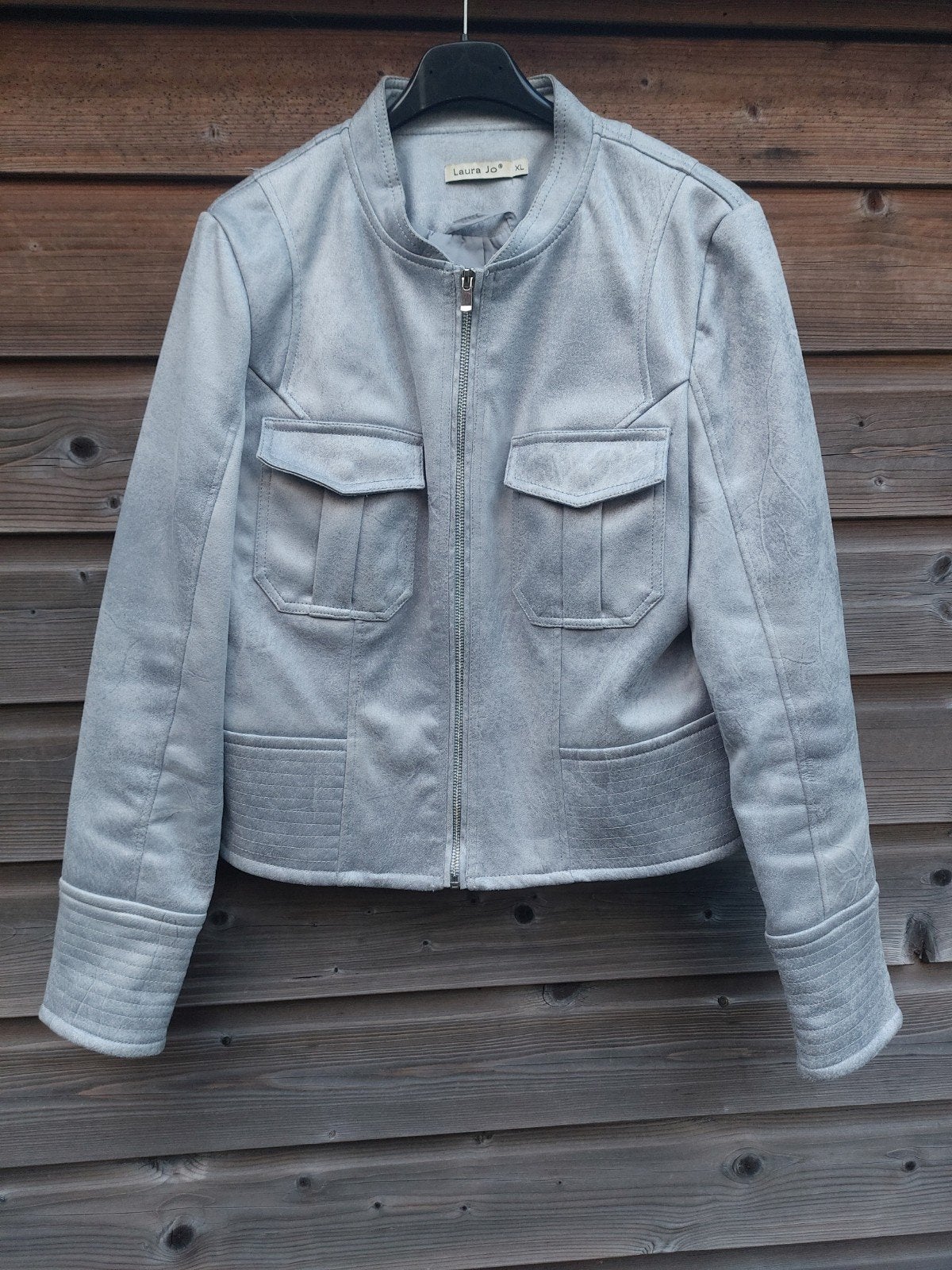 Grijs jasje Laura Jo maat XL/42, Verzenden