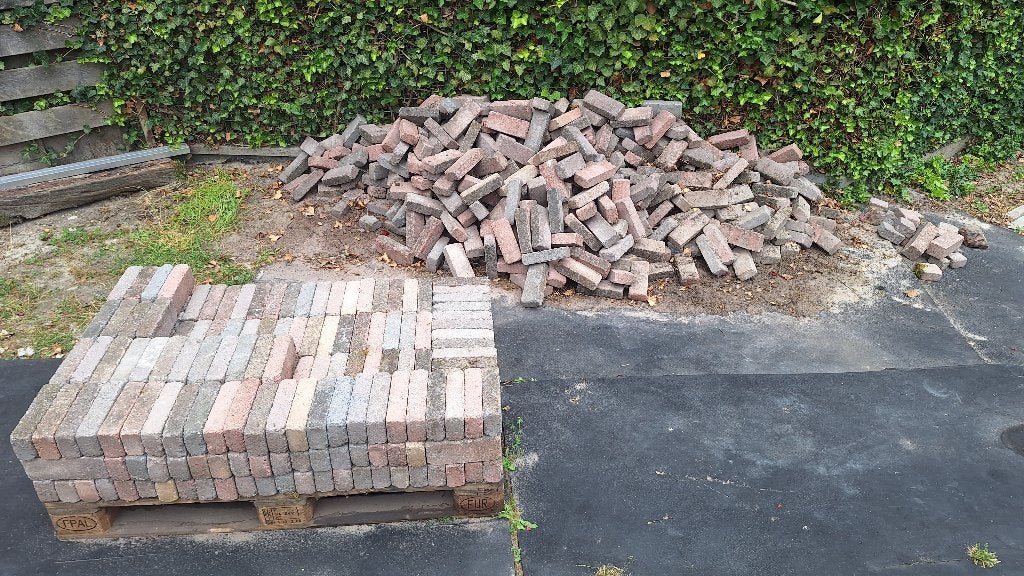 Klinkers 5 x 8 x 20cm, Ophalen, Gebruikt, Klinkers, 10 m² of meer