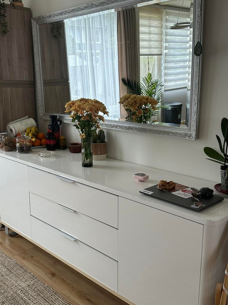 Dressoir met spiegel, Ophalen of Verzenden, Zo goed als nieuw, 25 tot 50 cm