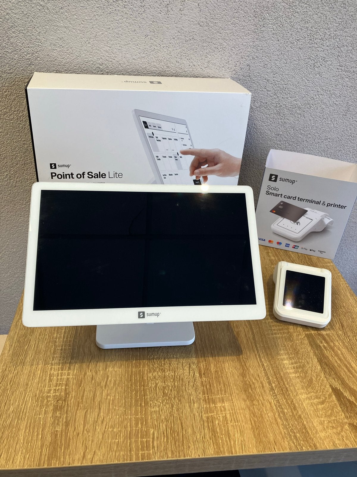 SumUp Point of Sale Lite & Solo Smart Card Terminal, Telecommunicatie, Datacommunicatie en VoIP, Ophalen of Verzenden, Zo goed als nieuw