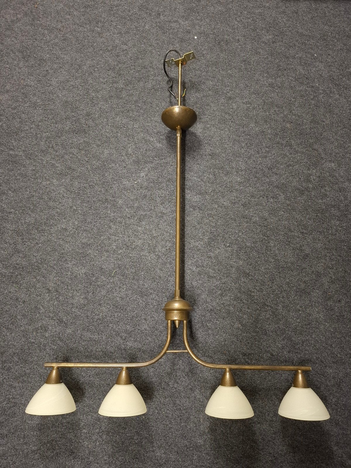 Hanglamp. compleet met gloeilampjes.  4 E14 Fittingen, Gebruikt, E14 (klein), Vintage, Klassiek, Ophalen of Verzenden