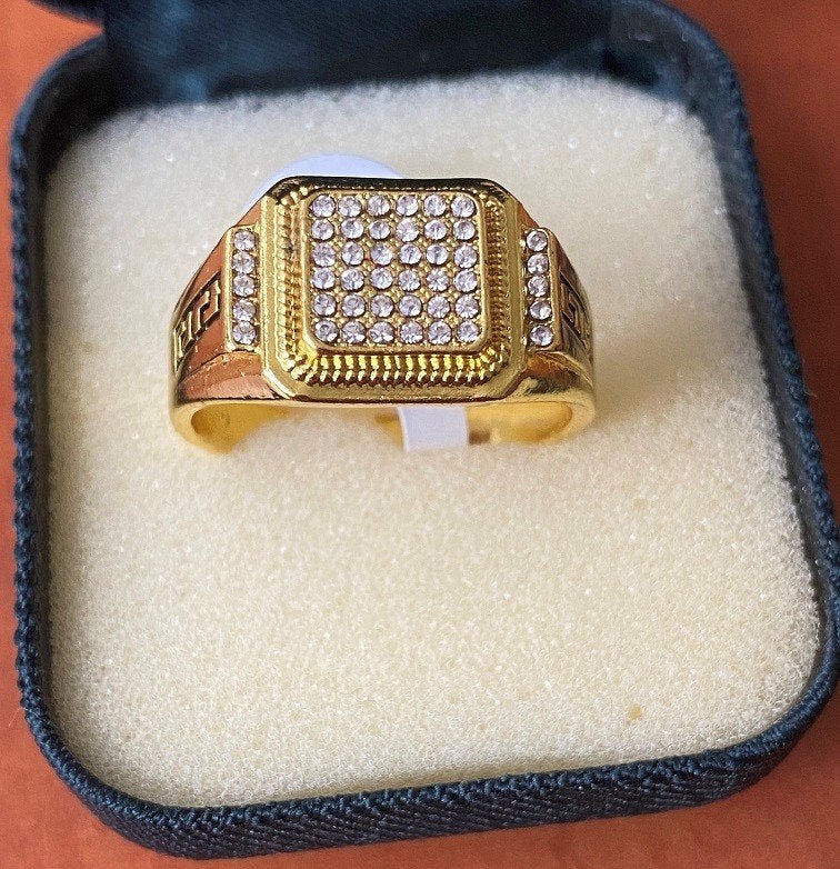 Prachtige zegelring maat 23', Sieraden, Tassen en Uiterlijk, Ringen, Overige materialen, 20 of groter, Ut, Nieuw
