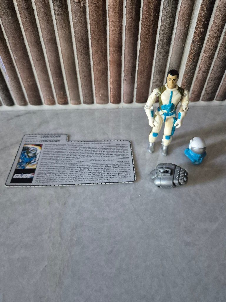 G.I. Joe Countdown 1989 met accessoires en filecard, Ophalen of Verzenden, Gebruikt