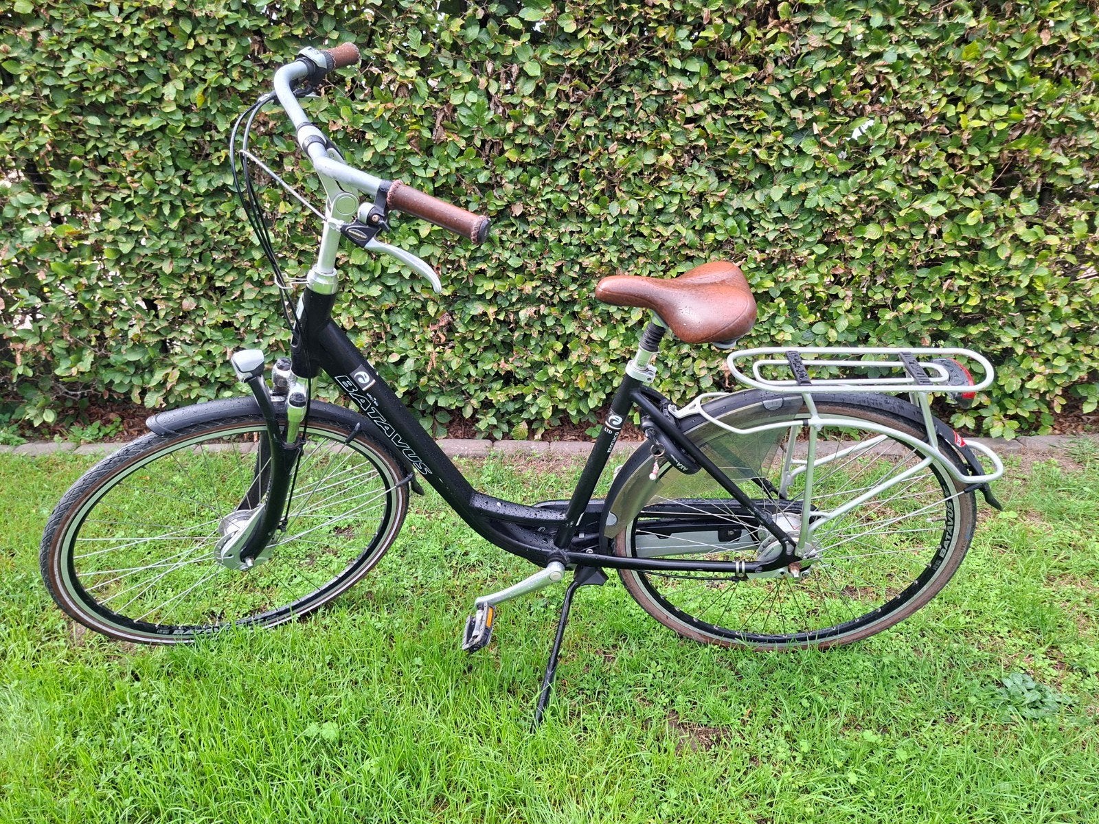 mooie zwarte batavus damesfiets framemaat 48, Ophalen, Gebruikt, Batavus, Versnellingen