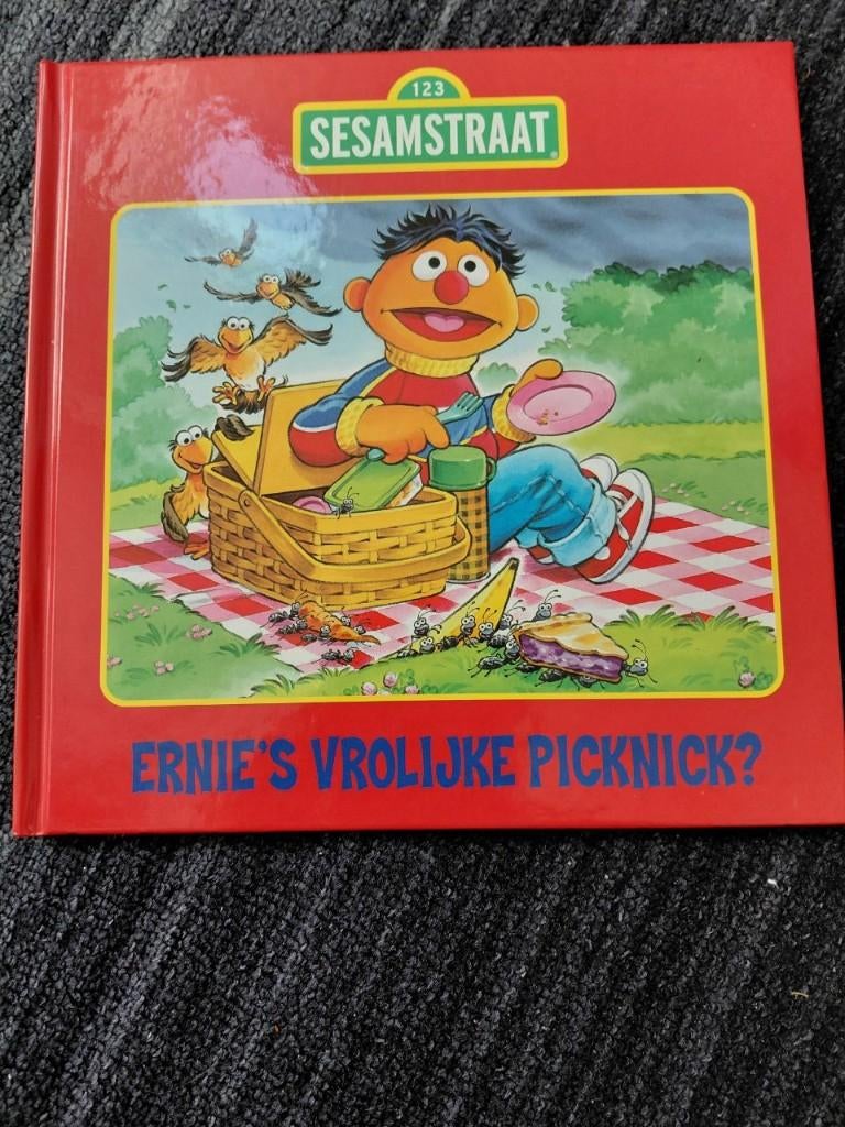 Kinderboek Sesamstraat Ernie's vrolijke picknick, Fictie algemeen, Ophalen of Verzenden, Zo goed als nieuw, Voorleesboek