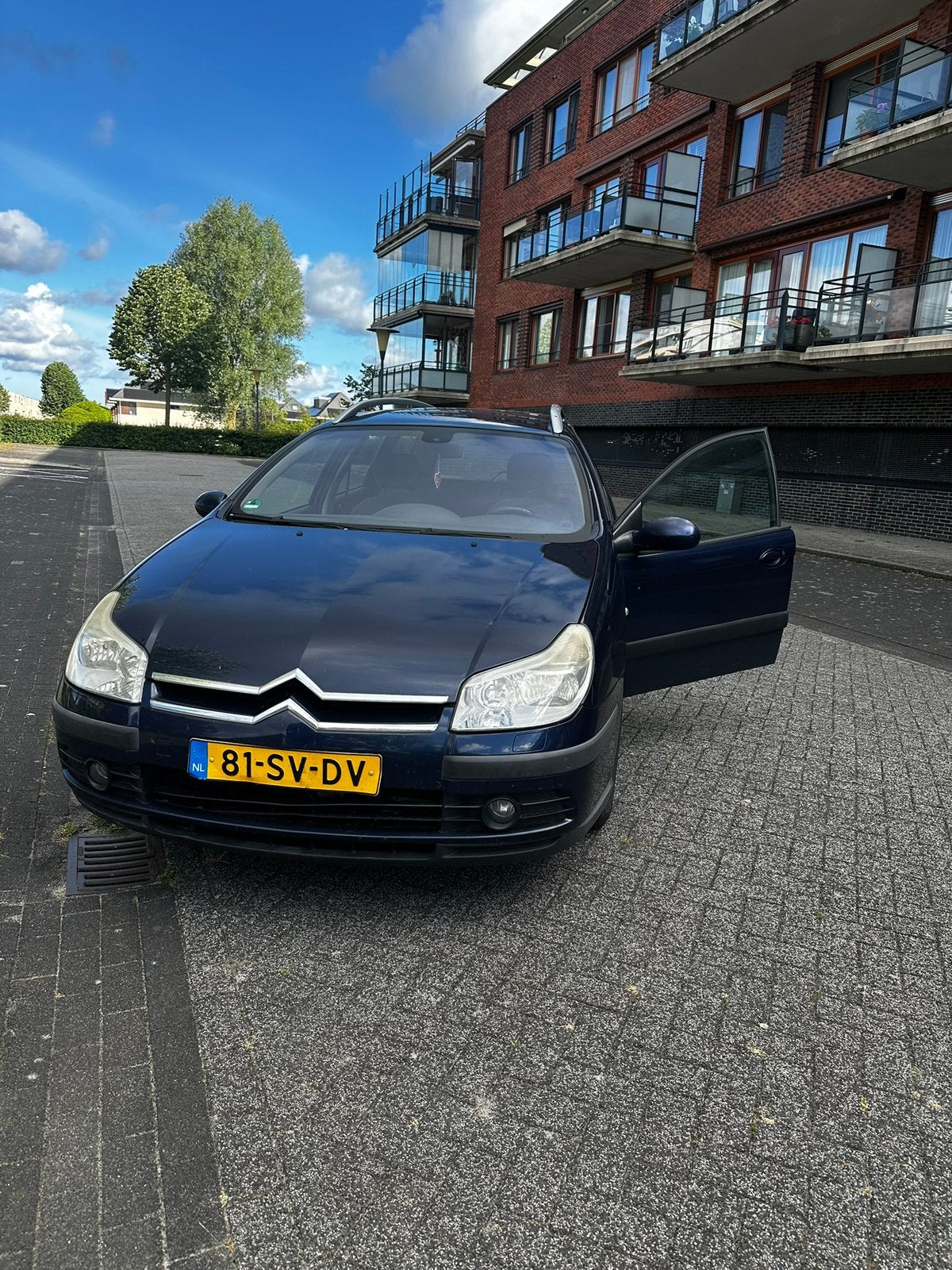 Citroën C5 2.0 Hdif 16V Break AUT 2006 Blauw, Auto's, Citroën, 136 pk, 4 cilinders, Blauw, Stationwagon