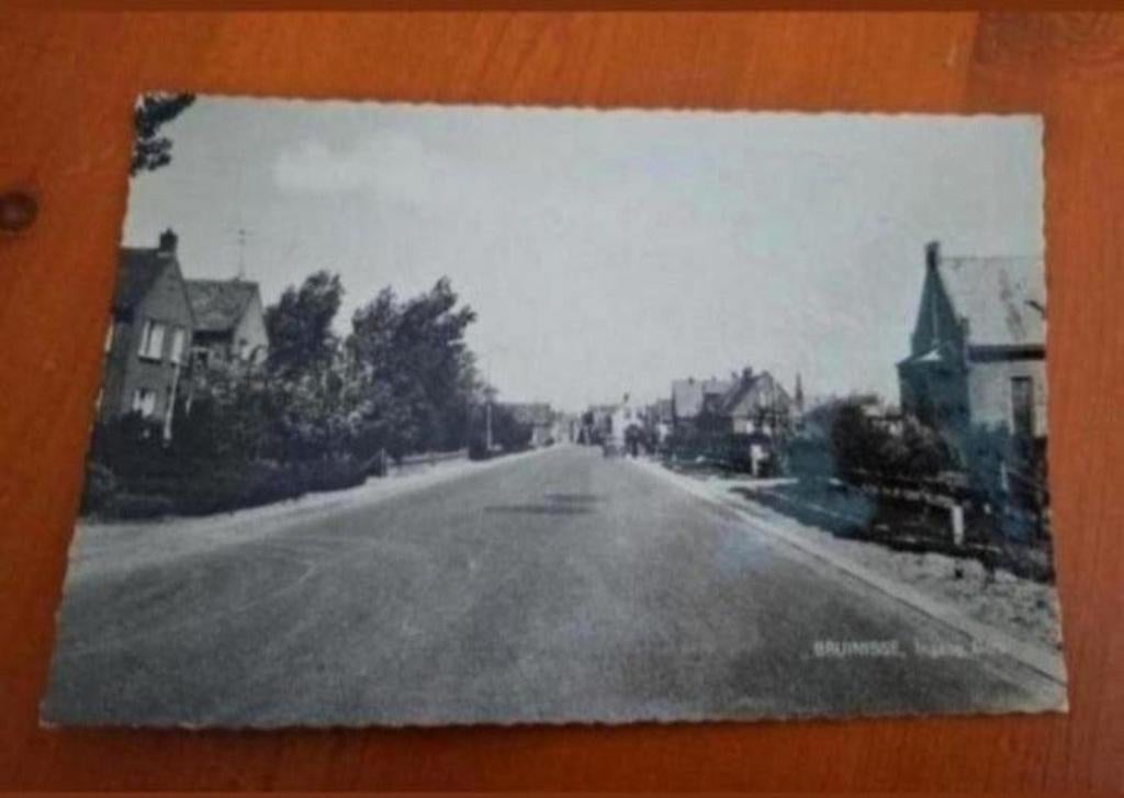 Ansichtkaart Bruinisse, Ingang dorp, Gelopen, Ophalen of Verzenden, Voor 1920, Gelopen