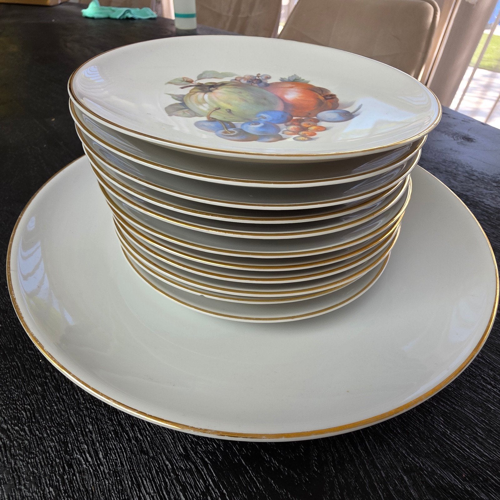Prachtig 13-delig compleet gebakservies van HUTSCHENREUTHER, Ophalen