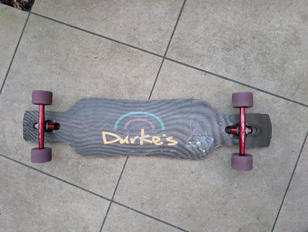 Durke's Handgemaakt longboard, Sport en Fitness, Skateboarden, Ophalen, Gebruikt, Overige typen, Longboard